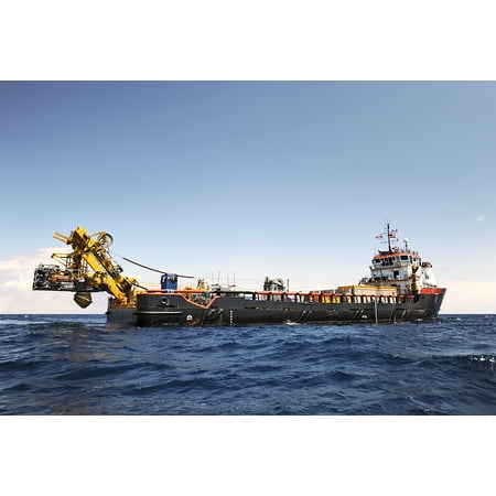 Offshore Star - Framed Art For Your Wall The New Breed offshore supply vessel HOS Shooting Star uses dynamic positioning to maintain its posi 10x13 Frame