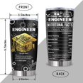 thumbnail image 3 of Engineer Gifts, Gifts for Engineers Tumbler 20Oz, Mechanical Engineering Gifts, Engineer Gifts for Men, Civil Engineer Gifts, Engineering Student Graduation gift, 3 of 7