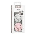 thumbnail image 2 of BIBS De Lux Silicone Pacifier Onesize, Haze/Blossom, 2 Count, 2 of 5