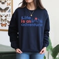 thumbnail image 4 of EcoLoom Life Is An Adventure Transparent Long Sleeve Unisex Midweight Crewneck Sweatshirt, 4 of 4