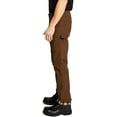 thumbnail image 2 of FULL BLUE Carpenter Fleece Lined Canvas Stretch Performance Pants, Regular Fit, Utility Pocket & Hammer Loop, Brown, 32x36, 2 of 6