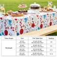 thumbnail image 6 of Smile Bee Waterproof Vinyl Tablecloth, Rectangle Wipeable Spill-Proof Table Cover with Flannel Backing for Home, Kitchen, Dining, Party & Outdoor (0ff White, 60" x 84"), 6 of 9