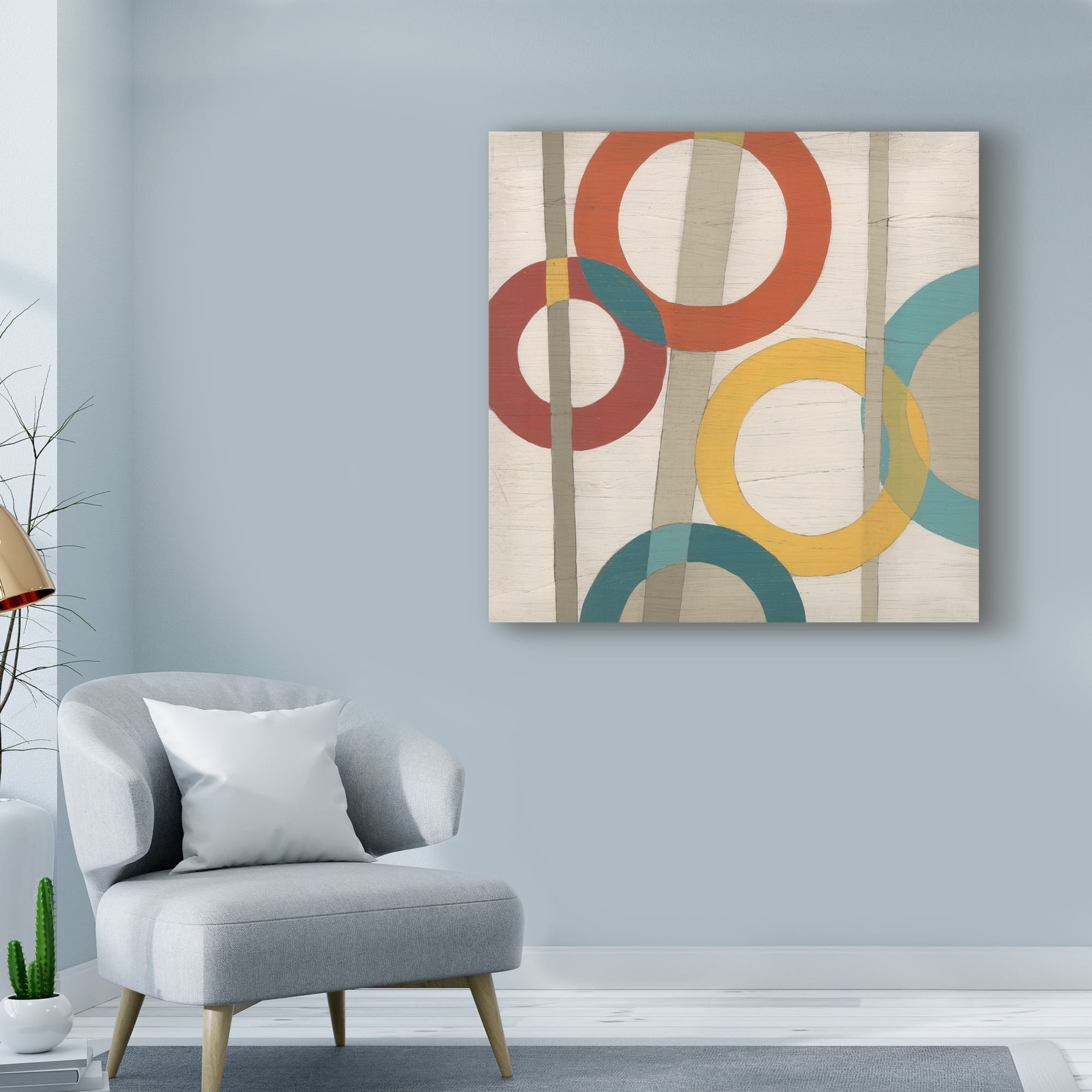 Trademark Fine Art 'Circular Logic I' Canvas Art by June Erica Vess