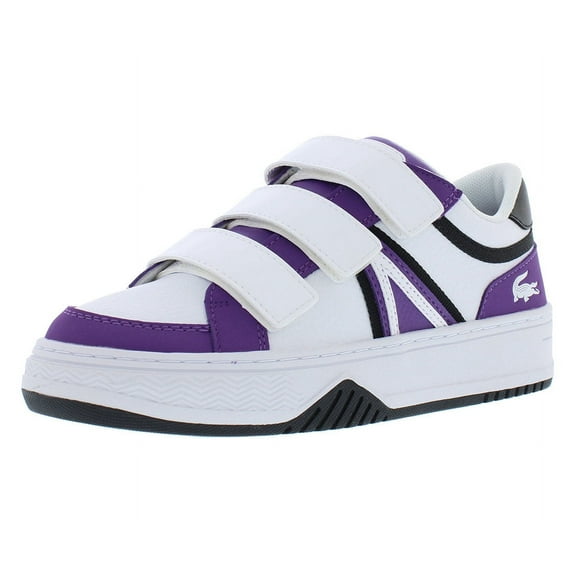 Lacoste L001 223 1 SUJ Mens Shoes Size 6, Color: Dark Purple/White