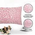 thumbnail image 3 of Pink Leopard Print Lumbar Pillow Covers 12x20 Inch Set of 2 Cheetah Animal Spots Rectangle Throw Pillows For Couch Farmhouse Square Pillow Cases Home Decor For Living Room Sofa Bed Porch Outdoor, 3 of 6