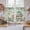 Green, variant on Eucalyptus Trucks Kitchen Curtain for Berdoom Living Room Cafe 54 Inch Length, Spring Farmhouse Floral Sage Green Plaid Tiers Curtains Light Filtering Drapes Window Treatment 2 Panels 52"Wx54"L
