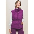 thumbnail image 4 of Zip Up Button Puffer Vest With Waist Toggles, 4 of 5