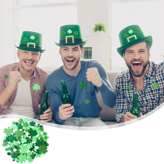 Mouliraty St. Patrick's Day Stickers 80 Pcs Glitter Foam Stickers Self-Adhesive Irish Holiday Stickers For Home Scrap Decoration DIY Crafts