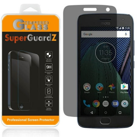 [2-Pack] Motorola " Moto G5S Plus " SuperGuardZ Tempered Glass Screen Protector [Privacy Anti-Spy], Keep Your Screen Secret, 9H Anti-Scratch, Anti-Bubble