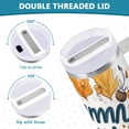 thumbnail image 3 of Yayeee 40oz Stainless Steel Tumbler with Straw and Handle Double-Wall Insulated Travel Water Bottle, Autumn Day with Cocoa Pattern, 3 of 8