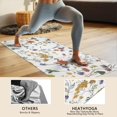 thumbnail image 4 of Pioneer Flower Floral Print Pattern Hot Yoga Mat Towel Non Slip for Hot Yoga - Quick-Drying Yoga Mat Cover with 4 Corner Pockets with Travel Bag - Hot Yoga Towel Non Slip 70"x26", 4 of 6