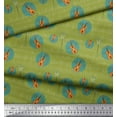thumbnail image 3 of Soimoi Rayon Fabric Notes & Guitar Musical Instrument Print Sewing Fabric Yard 42 Inch Wide, 3 of 5