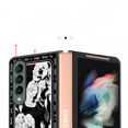 thumbnail image 3 of For Samsung Galaxy Z Fold 4 Leather Case Colorful Stitch Slim Hard PC Anti-Scratch Shockproof Protection Folding Hard Case, 3 of 4