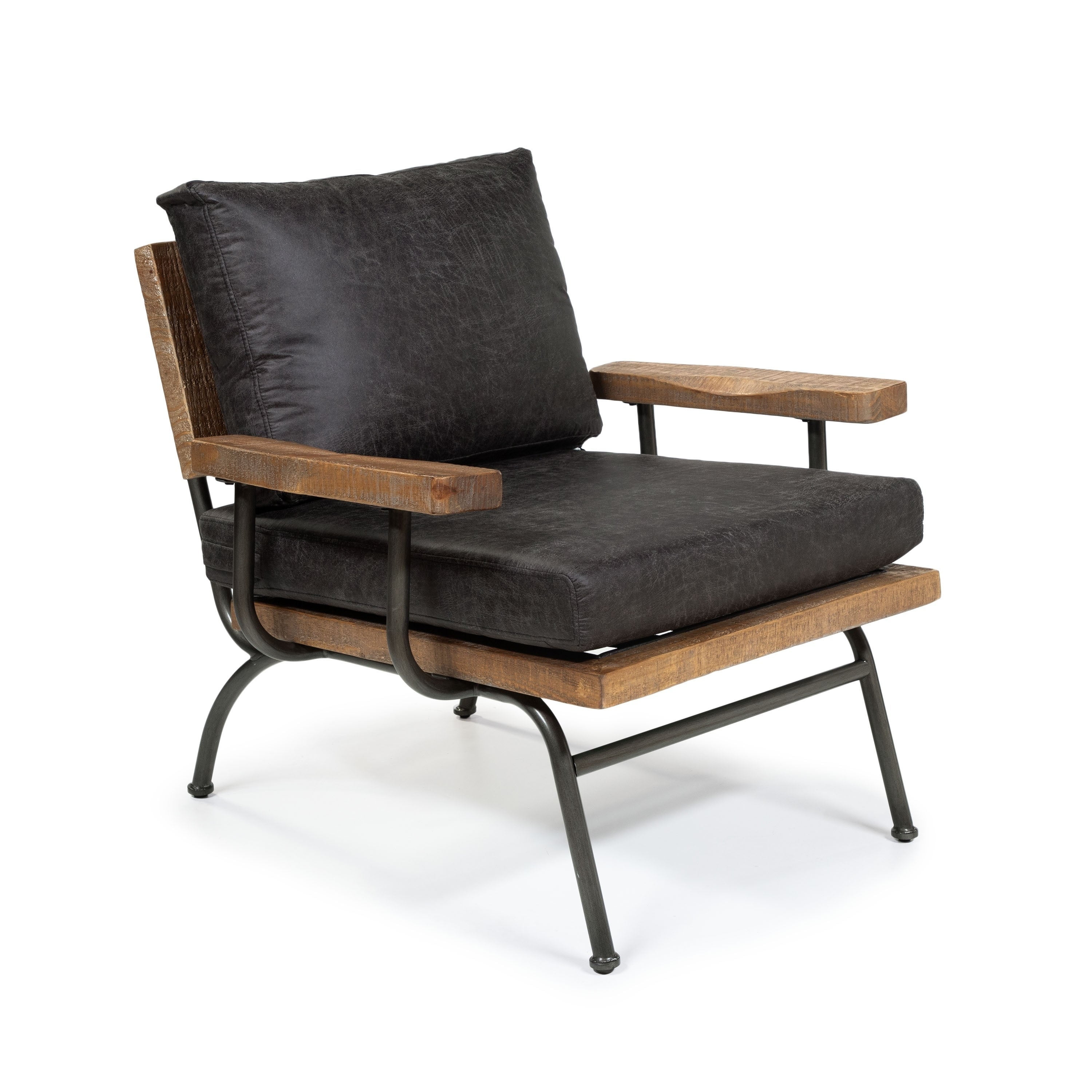 Furniture of America Bice Industrial Accent Chair - Walmart.com ...