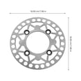 thumbnail image 3 of Miangastore Front Or Rear Brake Disc Replacement Pit Bike Brake Disc UTV ATV Go Kart Part, 3 of 8