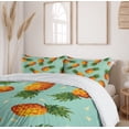 thumbnail image 6 of Ambesonne Retro Duvet Cover Sets, Vintage Beach Summer, 2-King, Olive Green Seafoam, 6 of 7