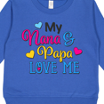 thumbnail image 3 of Inktastic My Nana and Papa Love Me with Hearts Toddler Sweatshirt, 3 of 4