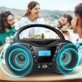 thumbnail image 5 of Klonfd Portable Stereo Player Boombox | Tri Function Radio & USB Enjoy Music, 5 of 5