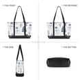 thumbnail image 6 of FORMRS Canvas Laptop Tote Bag for Women with 15.6" Computer Compartments Shoulder Handbag, Cute Snowmen, 6 of 7