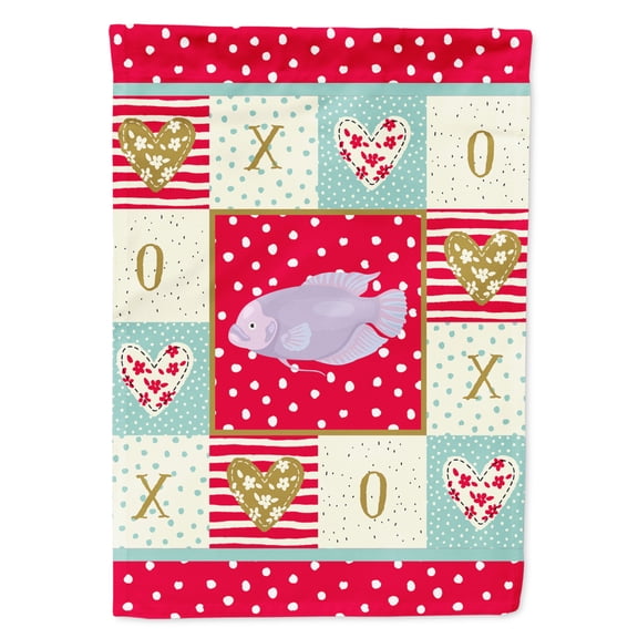 Carolines Treasures CK5487GF Giant Gourami Love Flag Garden Size Small multicolor