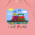 thumbnail image 4 of Inktastic I Love Trains Boys or Girls Baby Bodysuit, 4 of 5