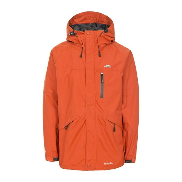 Trespass - Cazadora / Abrigo impermeable con capucha Modelo Corvo para hombre caballero (Naranja Quemado) Trespass UTTP296_burntorange