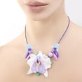 thumbnail image 6 of Uxcell 100 Pcs Acrylic Frosted Flower Beads Trumpet Flower Beads, Light Blue, 6 of 6