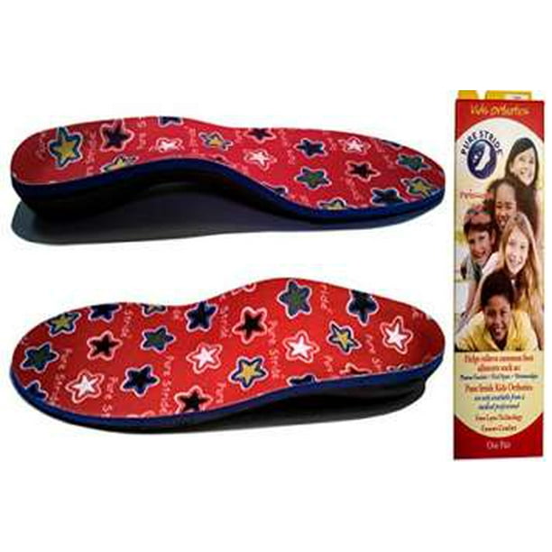 PURE STRIDE Professional Kids Orthotics Arch Supports Full Length
