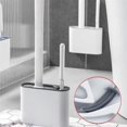 thumbnail image 3 of No-Dead-Angle Toilet Brush Household Toilet Cleaning Brush Wall-Mounted Toilet Cleaning Kit, 3 of 5