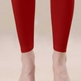 thumbnail image 6 of Maternity Leggings Over Bump Buttery Soft Belly Support Adjustable High Waisted Pregnancy Pants Yoga Pajama Red L, 6 of 6