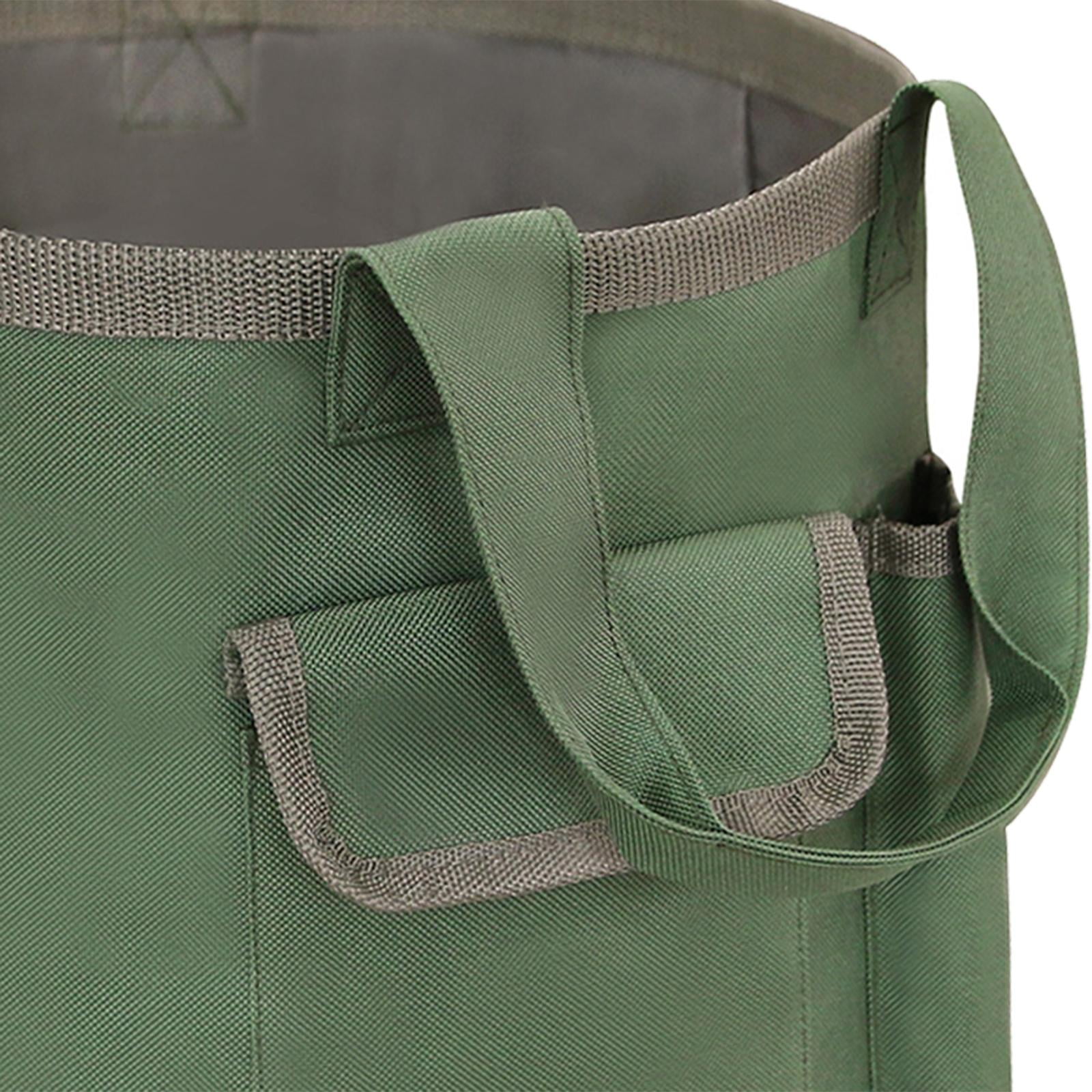 Miulika Garden Tool Bag Garden Bucket Organizer Indoor Outdoor Multifunctional Round Organizer Bucket Tool Organizer Gardening Bucket