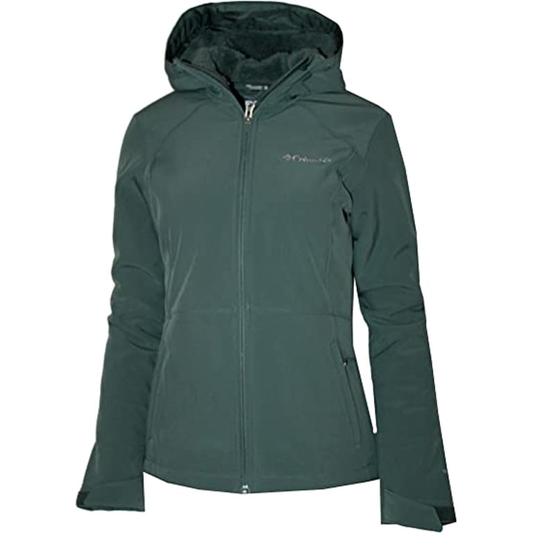 Columbia Women's Alpine Fir Windproof Fleece Lined Softshell Hooded Jacket,Pond  (Medium) - Walmart.com