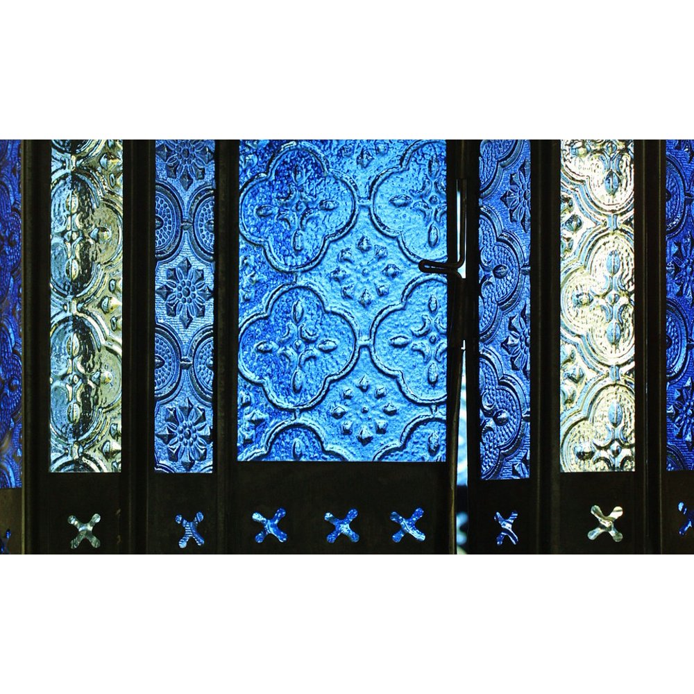 PeelnStick Poster of Stained Glass Glass Front Lantern Glass Window