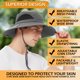 thumbnail image 3 of Sun Hat for Men/Women, Waterproof Wide Brim Bucket Hat UV Protection Boonie Hat for Fishing Hiking Garden Beach, 3 of 5