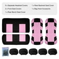 thumbnail image 6 of Car Seat Cover Fit for Jeep Patriot 2007-2017,Breathable Seat Protector Cushion,Non-Slip Protection Easy Installation Scratch Resistant Pink,Full Set(2 Row 5 Seats), 6 of 10