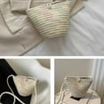 thumbnail image 2 of Bolso de hombro Qarigey de algodón para mujer estuche de viaje color blanco, 2 of 6