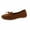 Brown Suede Bowknot Loafers, variant on hopeusnice Women's Suede Bowknot Loafers Slip On Flat Shoes Comfortable Breathable Soft Sole Driving Shoes Flats Black 35