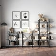 thumbnail image 7 of BELLEZE 5 Tier Modern Rustic Industrial Bookshelf - Hazel (Stone Grey), 7 of 7
