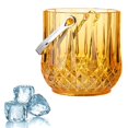 thumbnail image 6 of Fiocias Beer Bucket Beverage Ice Bucket and Tongs with Handle Bucket Ice Tub for Bar KTV Borwn Round, 6 of 9
