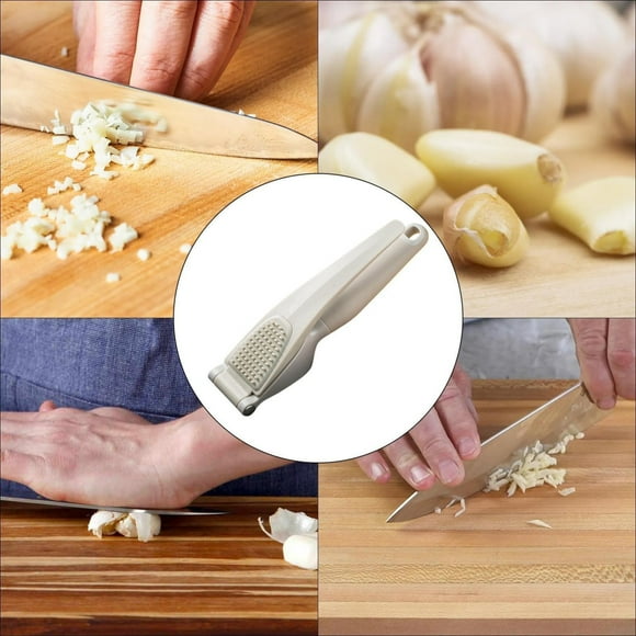LPSSTORE Garlic Crusher Garlic Manual | Stainless Steel Manual Onion Presser | Household Garlic Peeler | Portable Mincer | Compact Cooking Tool for Garlic Vegetables Home Restaurants