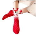 thumbnail image 4 of WHEANG 4 Pcs Christmas Socks for Women Men Fuzzy Socks Gift Box Embroidered Cartoon Cozy Plush Non‑Slip Slippers Socks for Holiday Home Wear M 2026 Sales, 4 of 4