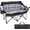 Black, variant on DKMOCO Oversized Padded Double Camping Chair Heavy Duty Folding Loveseat Supports up to 800 lb, 2 Person Outdoor Lawn Chair Set for Beach Camp Patio with Cooler Bags and Storage Bag