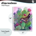 thumbnail image 3 of Desert Day Dream Bird Wall Plaque Art, design by Ashley Davis, 3 of 8