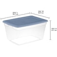 thumbnail image 2 of Sterilite 55 Liter Storage Box, Blue, 2 of 5