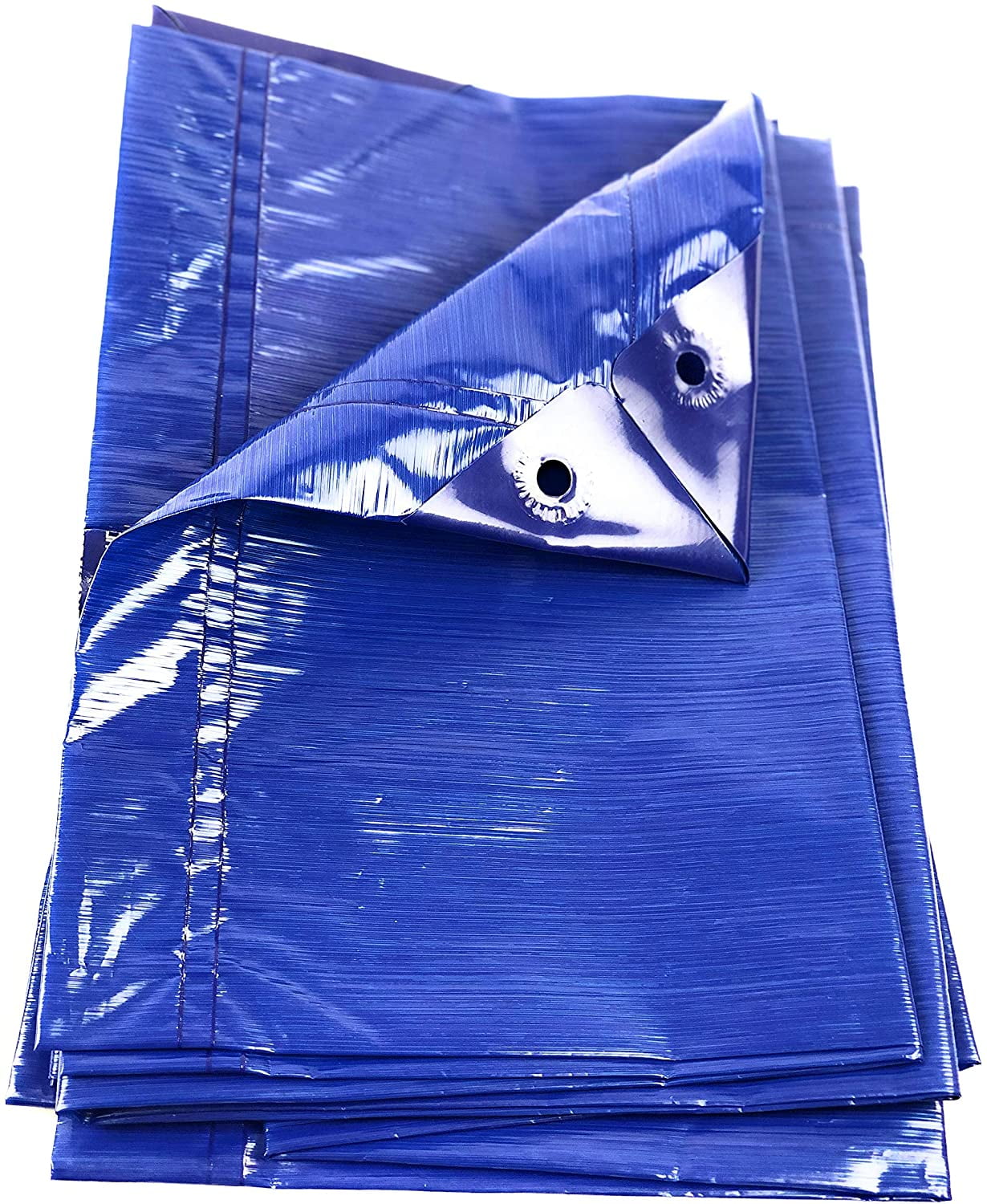 Queen of Tarps 6x8 Light Duty Blue Polymer Tarp