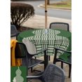 thumbnail image 5 of Outdoor Tablecloth with Umbrella Hole for Patio/Picnic/Party/Camping, Green Gourd Waterproof Table Cloth Square Cover Washable, Modern Abstract Art Geometric (54"x 54"), 5 of 9