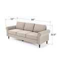 Zinus Madison Sofa Couch, Oatmeal Beige