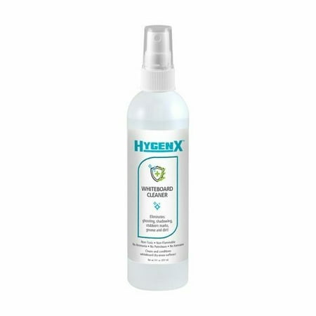 UPC: 0681181623334 | HamiltonBuhl Hygenx Whiteboard Cleaner – 8 Oz. Refillable Spray Bottle