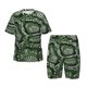 thumbnail image 1 of Balery Green Snakeskin Conjunto de Pijama Infantil de Manga Corta con Estampado – Ropa de Dormir de Algodón Suave-Medium, 1 of 6