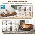 thumbnail image 4 of Sofa for Pets Foldable PU Leather Cover Dog Bed, Small & Large Animals, 4 of 9
